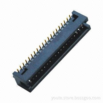 Pitch 1.27 SMT 2*NP Box Header Connector with Post